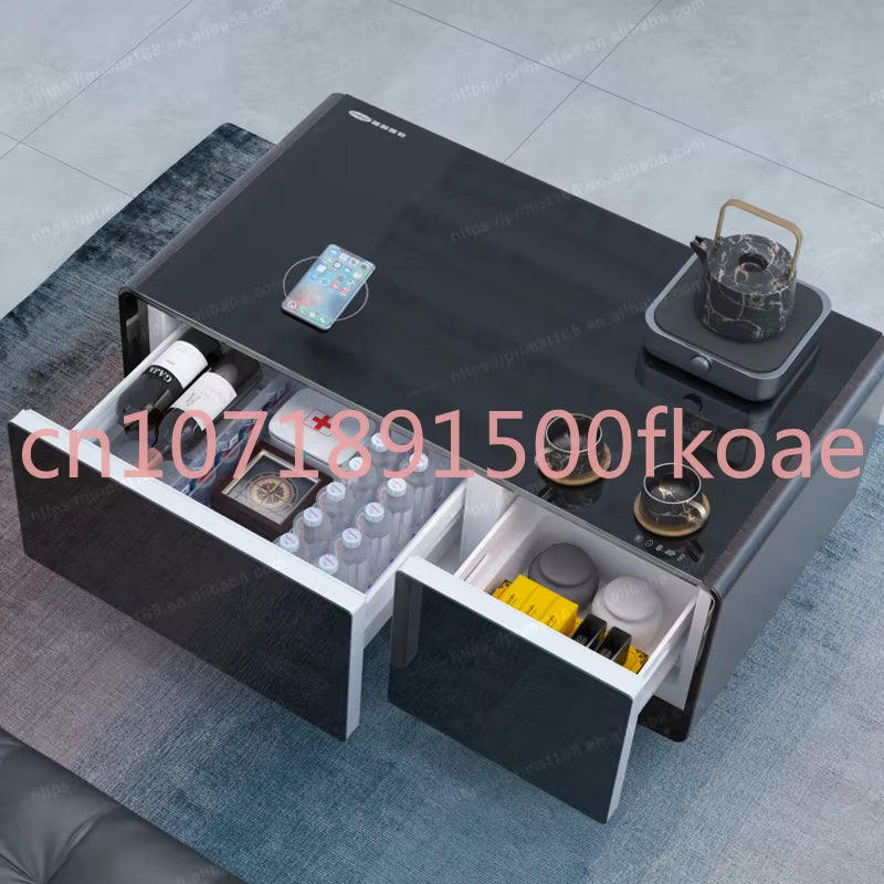 Smart Coffee Table Smart Refrigerator with Wireless Charging Multifunctional Small Refrigerator Furniture