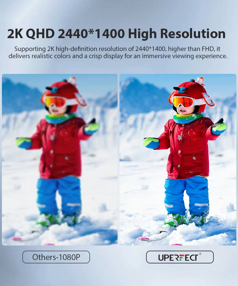 Z 2K 14 Inch Laptop Monitor Extender USB C HDMI Portable Travel Display for PC Mac PS4/5 XBOX W/ Speakers & Kickstand