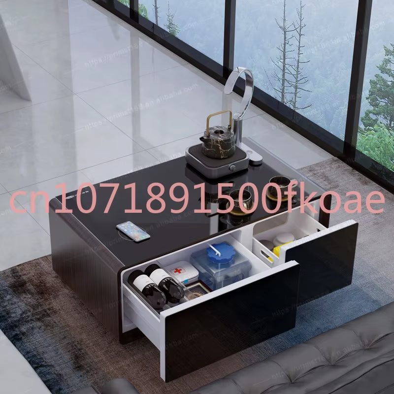 Smart Coffee Table Smart Refrigerator with Wireless Charging Multifunctional Small Refrigerator Furniture