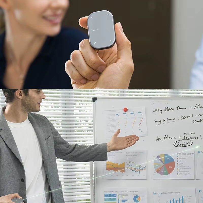 Cheerdots 2 Detachable Air Mouse AI All-In-One Bluetooth Mobile Mouse Wireless Touchpad Laser Presenter Remote Control Custom